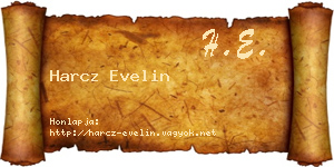 Harcz Evelin névjegykártya